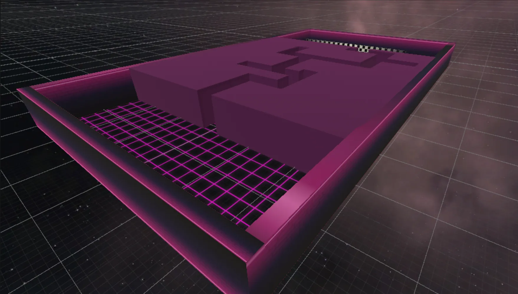 Player in VR navigating the maze built by the mobile user